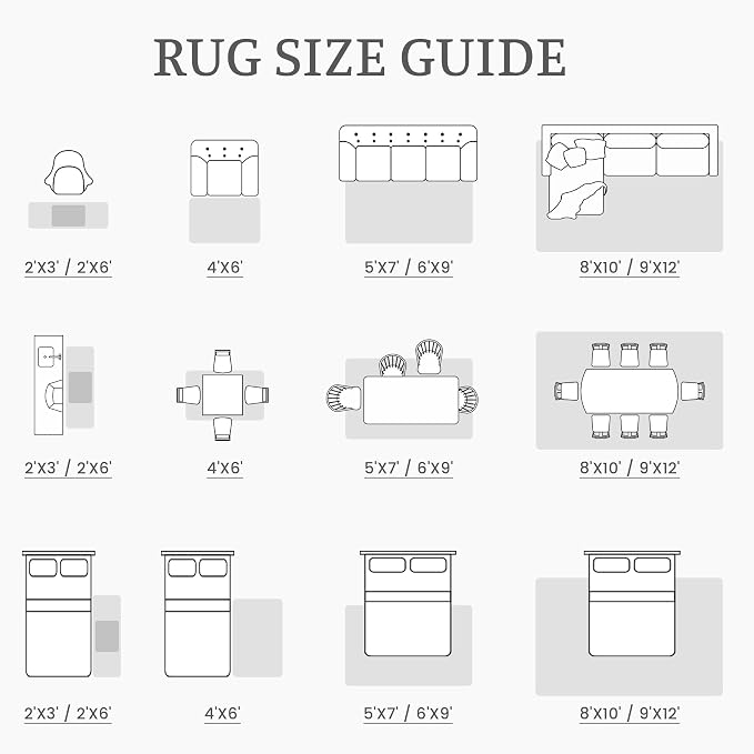 6x9 Area Rug Living Room: Washable Boho Geometric Moroccan Rug Neutral Modern - Image 8