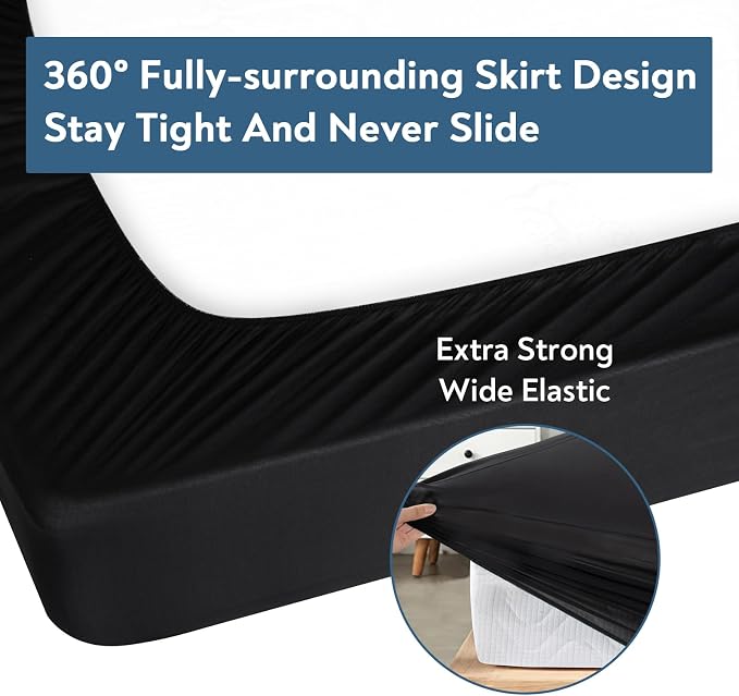 Twin XL Fitted Sheet, Soft & Cozy Twin XL Bed Sheets - Image 5