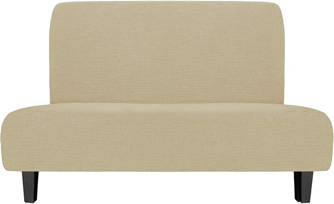 Easy-Going Stretch Futon Slipcover Armless Futon Bed Cover Furniture Protector by Easy-Going