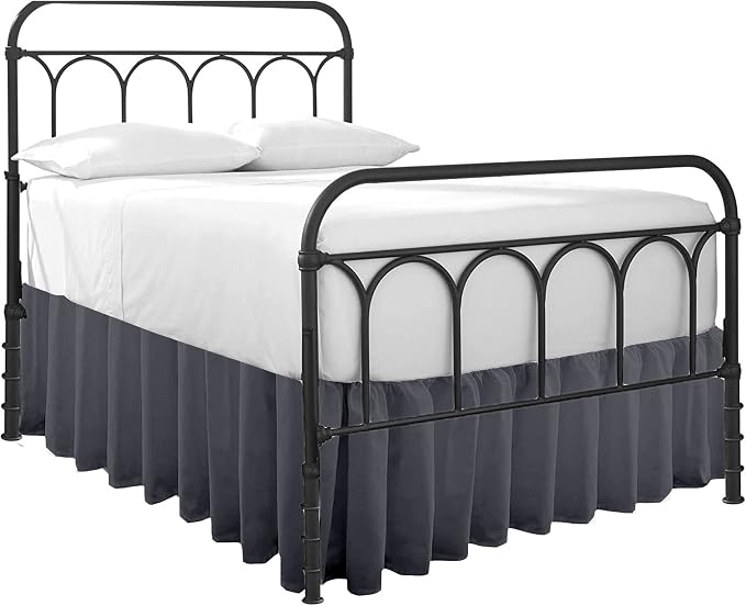 Ruffled Bed Skirt with Split Corners-Dust Ruffle by COTTINGON