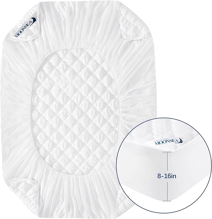 Twin Air Mattress Pad Sheets Cover, Air Mattress Topper Protector Plush Quilted - Image 6