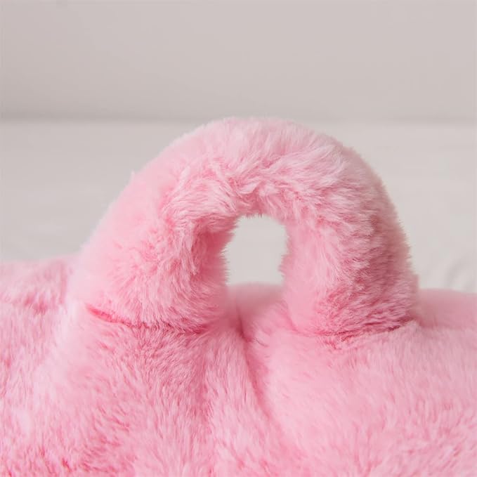 Holawakaka Large Faux Fur Bed Rest Pillow - Image 7