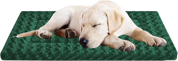 Washable Dog Bed Plush Orthopedic Outdoor Crate Mat by Unknown