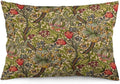 Golden Floral Flower William Morris Throw Pillow Covers 12x20 Inch Aesthetic by Unknown