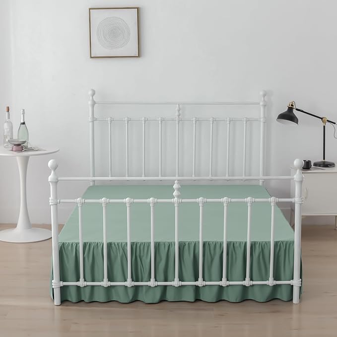 Bed Skirt Queen Size Ruffled Bed Skirt - Image 4