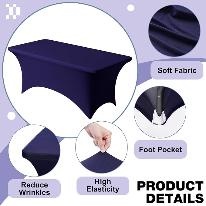 Trlyc 1 Pack 8FT Spandex Table Cloth - Image 3