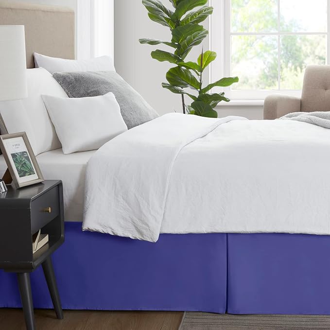 Nestl Royal Blue Full XL Bed Skirt - Image 3