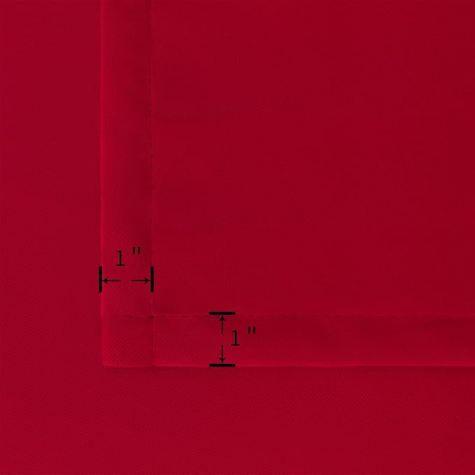 BGment Red Blackout Kitchen Curtains 40 Inch Length - Image 7