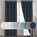 PrinceDeco Primitive Textured Linen 100% Blackout Curtains by PrinceDeco