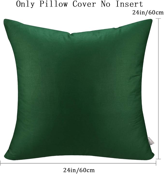 Thmyo 4-Pack 100% Cotton Comfortable Solid Decorative Throw Pillow Case Square - Image 2