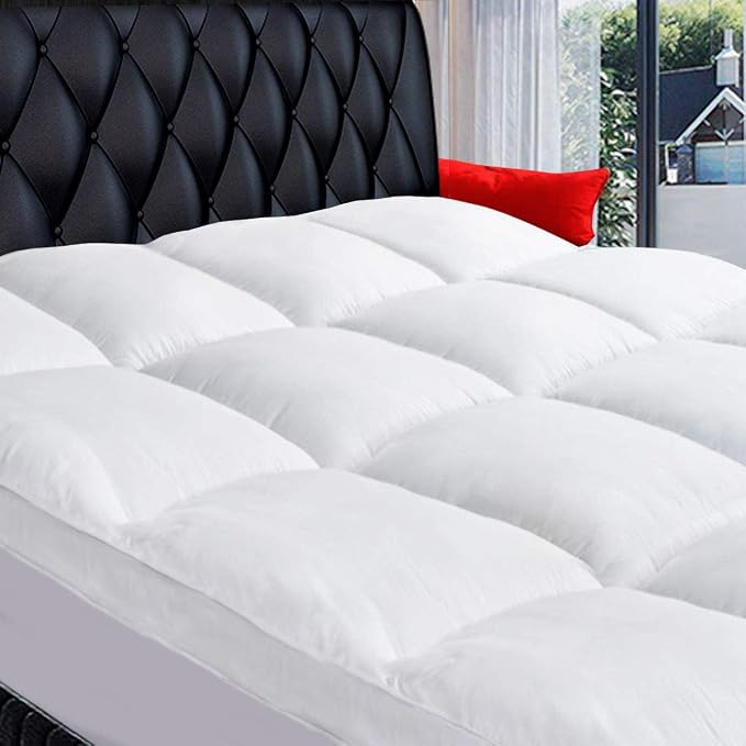 COONP Full Mattress Topper, Extra Thick Pillowtop, Cooling Plush Mattress Pad by COONP