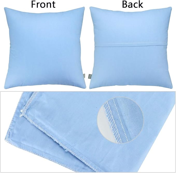 Thmyo 4-Pack 100% Cotton Comfortable Solid Decorative Throw Pillow Case - Image 6