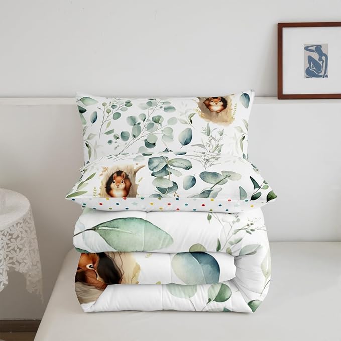 Erosebridal Kawaii Squirrel King Size Comforter Set - Image 6