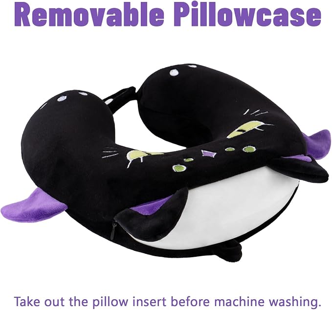 Niuniu Daddy Black Cat Kids Neck Travel Pillow - Image 6