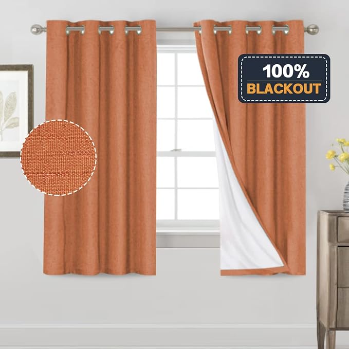 PrinceDeco Blackout Curtains 100% Blackout Curtains - Image 6