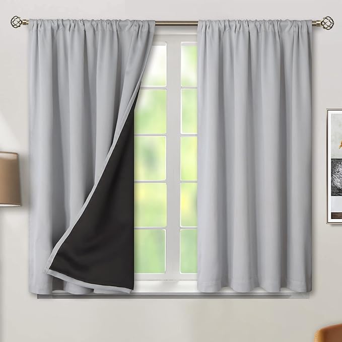 BGment Light Grey Blackout Curtains by BGment