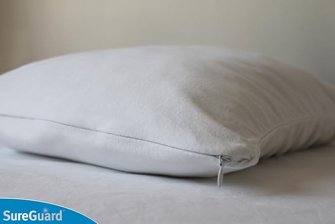 Set of 2 Travel Size SureGuard Pillow Protectors - Image 2
