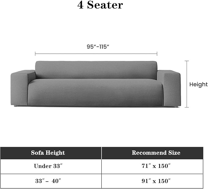 MEETSKY Oversized Couch Cover for Sectional Sofa Set Abstract Geometric Sofa - Image 5