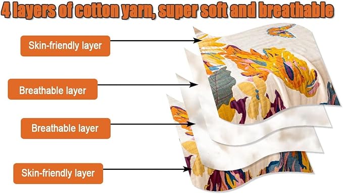 MSGKV Boho Throw Blanket King Size Warm Blanket - Image 6
