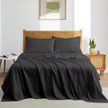 Olympic Queen Sheet Set – 100% Egyptian Cotton, 338 Thread Count – 4-Piece by SHREEM+LINEN