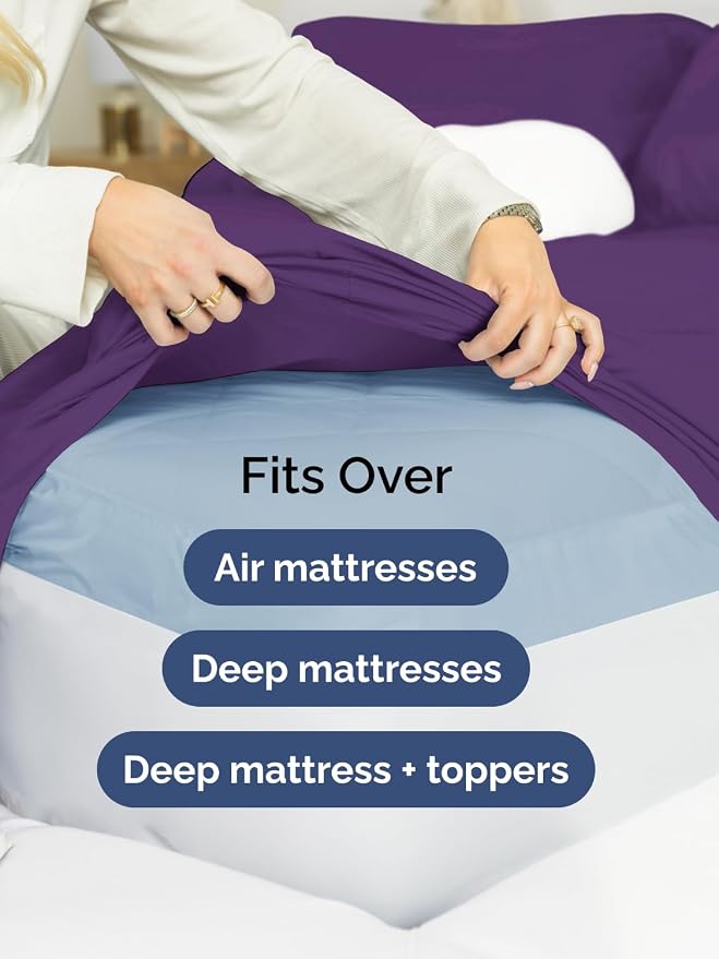 Extra Deep Full Fitted Sheet - Image 6