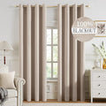 MIULEE 100% Blackout Textured Curtains by MIULEE