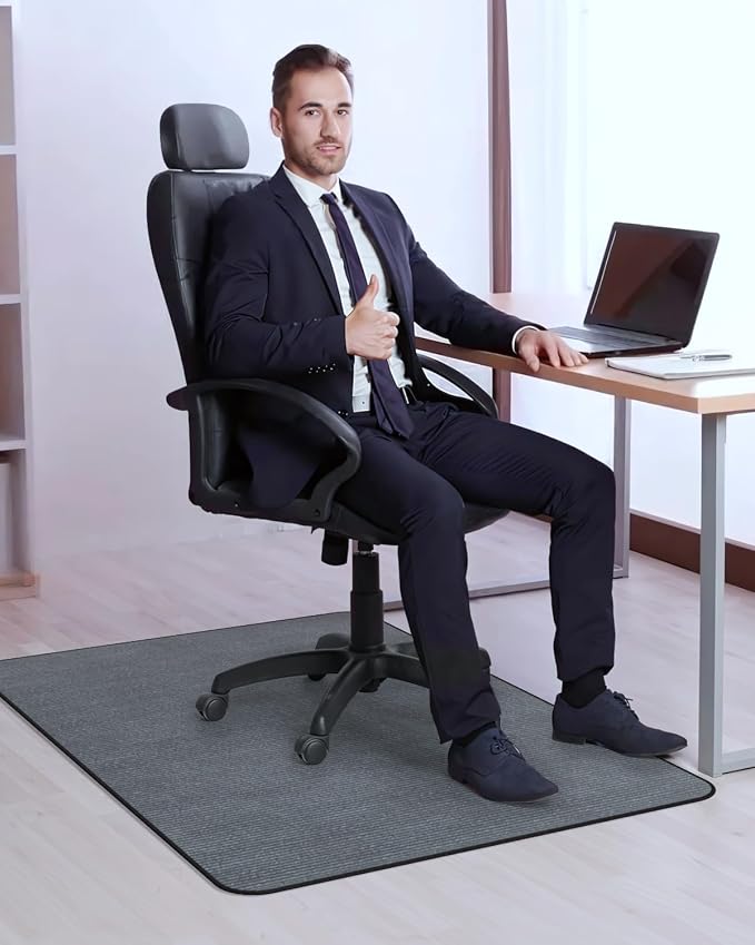 Blvornl Office Chair Mat for Hardwood Floor and Low Pile Carpet, 35.5" x 47.2" - Image 8