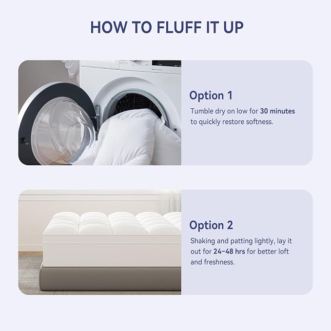 ELEMUSE Twin XL Mattress Topper - Image 7