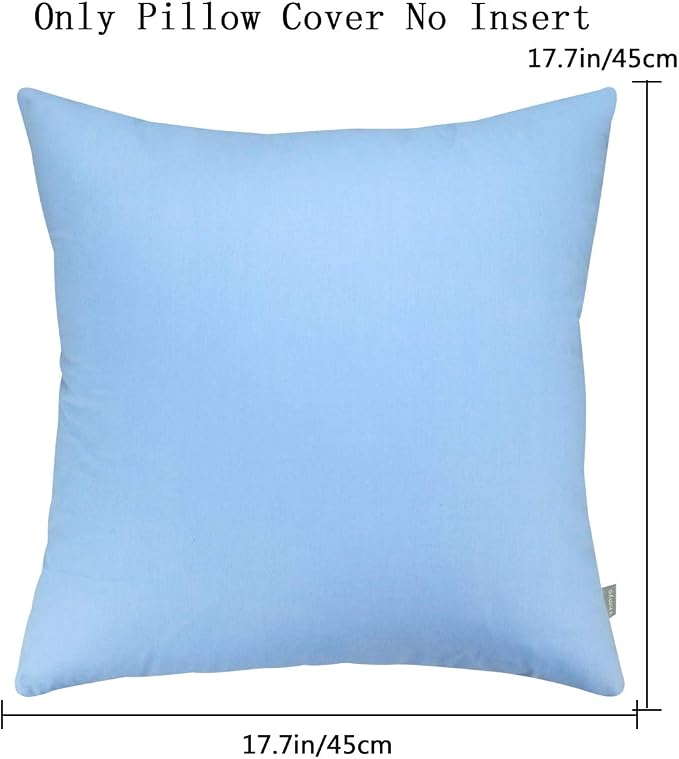 Thmyo 4-Pack 100% Cotton Comfortable Solid Decorative Throw Pillow Case - Image 5