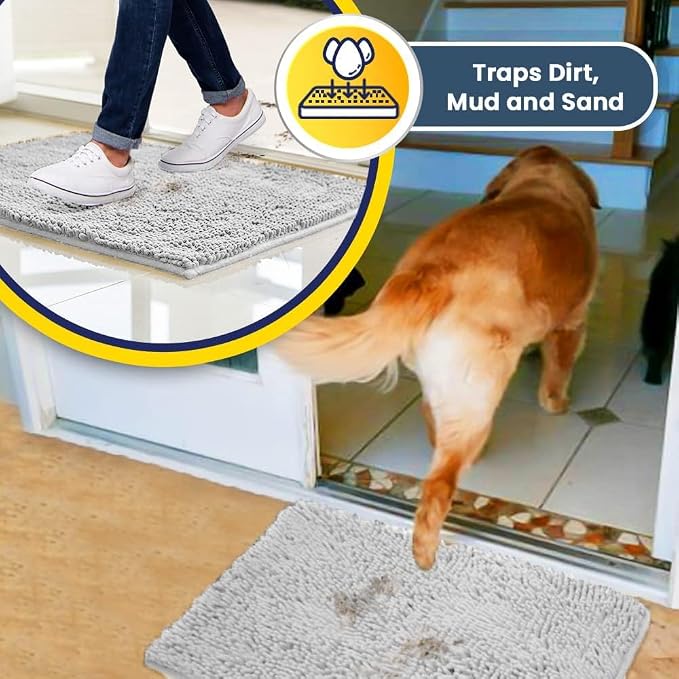 Muddy Mat® Shown on TV – Super Absorbent Microfiber Dog Door Mat - Image 6