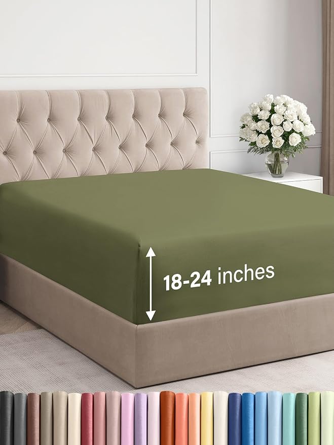 Extra Deep Cal King Fitted Sheet by CGKUnlimited