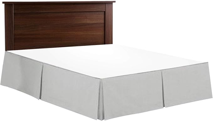 Bed Skirt - 100% Cotton 800 Thread Count Box Pleated Bed Skirt - Luxury Pleated by Unknown