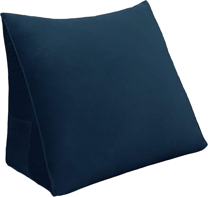Wedge Headboard Pillow Dorm Room Reading Pillow Back Support by HOMECOZY