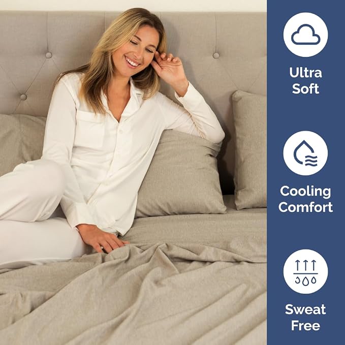 Split Head King Sheet Set – 4 Piece Flex Split Top King Sheets - Image 5