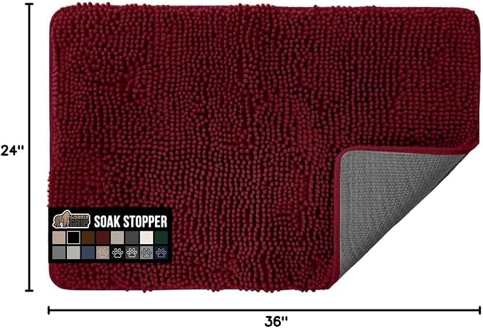 GORILLA GRIP SOAKSTOPPER Dog Door Mat, 36x24 Machine Washable Rug Absorbent - Image 2