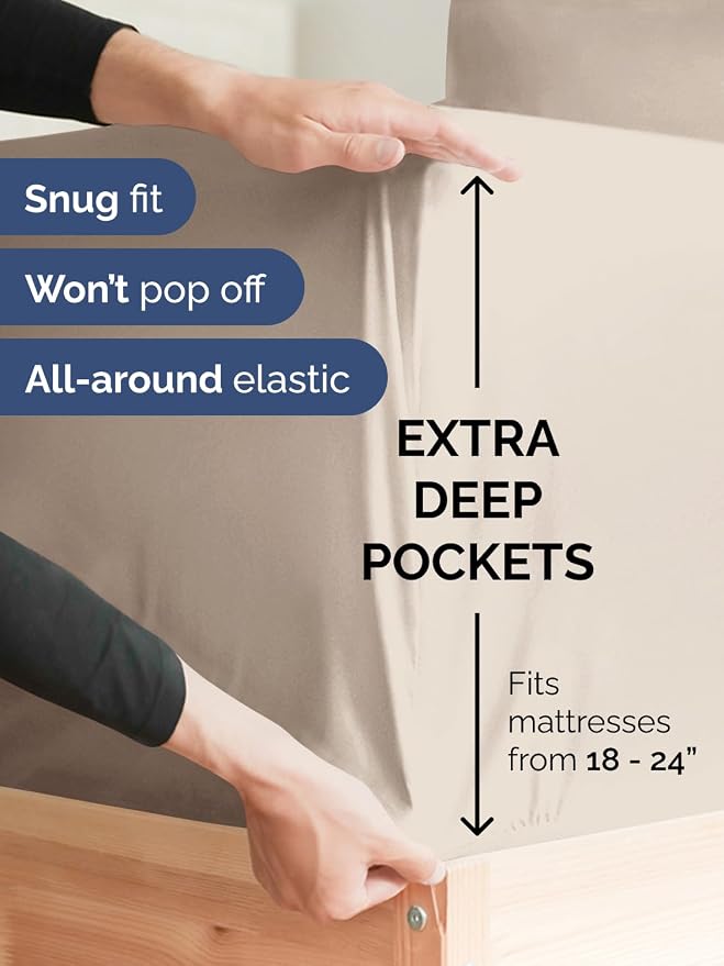 Extra Deep Cal King Fitted Sheet - Image 2