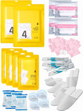 Extguds Disposable Travel Set : Bed Sheet×2+Duvet Cover×2+Pillow case×4+Bath by Extguds