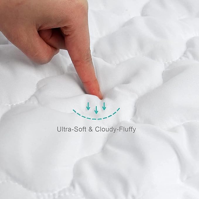 Cradle Bassinet Mattress Pad Cover, 2 Pack, - Image 2