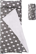 Toddler Nap Mat with Pillow and Minky Blanket, Soft Rolled Napping Mats by NapCure