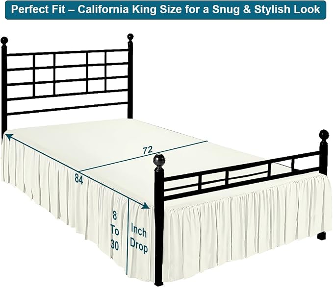 Shreem Linen Ruffled Bed Skirt - Image 5