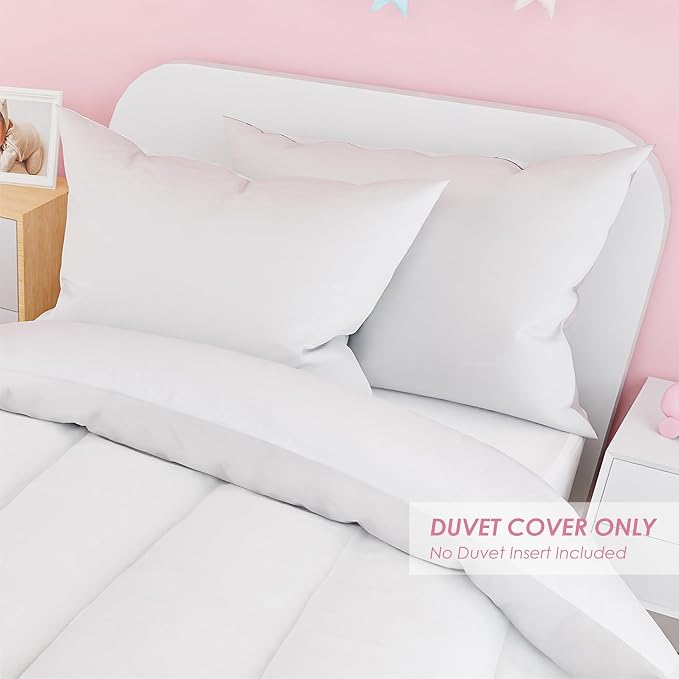 SANDJEST White Duvet Cover Sets Full Size - Image 5