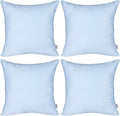 Thmyo 4-Pack 100% Cotton Comfortable Solid Decorative Throw Pillow Case by Thmyo