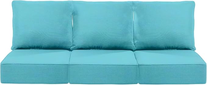 Luxury 24x24x6 Inch Patio Chair Cushions Set of 3 by ACTREST