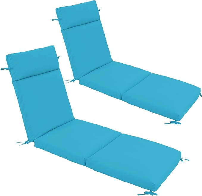 Chaise Lounge Cushion 72x21x3 Inch ?Set of 2 Outdoor Lounge Chair Cushions by Unknown