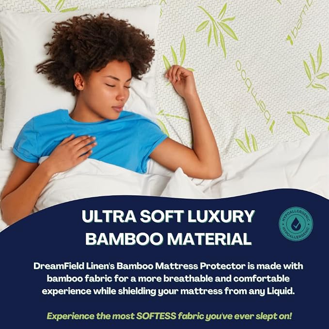 Bamboo Cooling Mattress Protector - Image 5