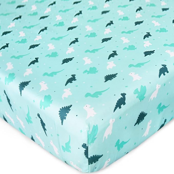 Crib Sheets for Boys or Girls 2-Pack, Fitted Crib Sheet 52'' x 28'' for - Image 4