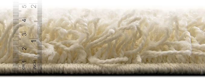 Unique Loom Solid Shag Collection Area Rug - Image 2