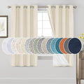 PrinceDeco Blackout Curtains 100% Blackout Linen Textured Curtains by PrinceDeco