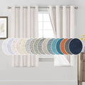 PrinceDeco Blackout Linen Curtains 64 Inch Curtains by PrinceDeco