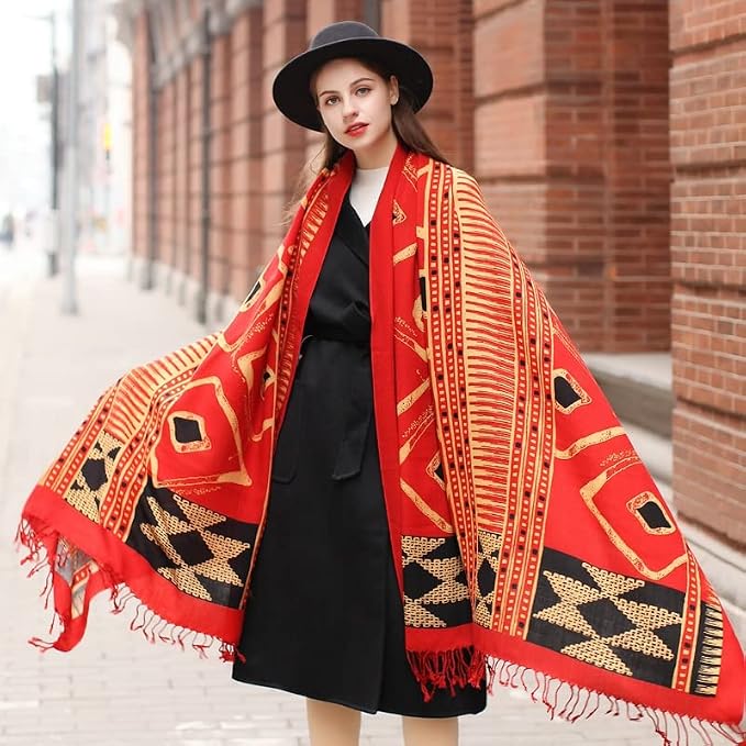 DANA XU 100% Merino Wool Pashmina Shawl - Image 7